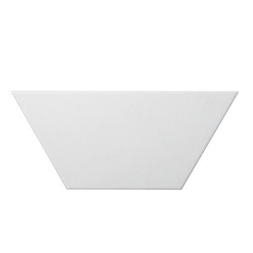 Code in White Trapezoid 4"x9" Tile