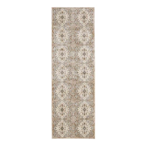 Gloriana Cream in Cream 2'6"x7'10" Area Rugs