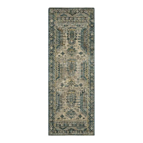 Karamar Cream in Cream 2'7"x7'3" Area Rugs