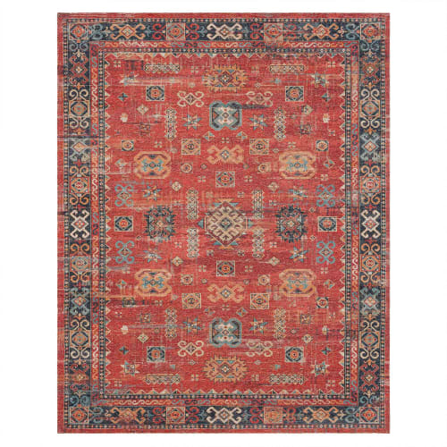 Mombasa Red in Red 8'X10' Area Rugs