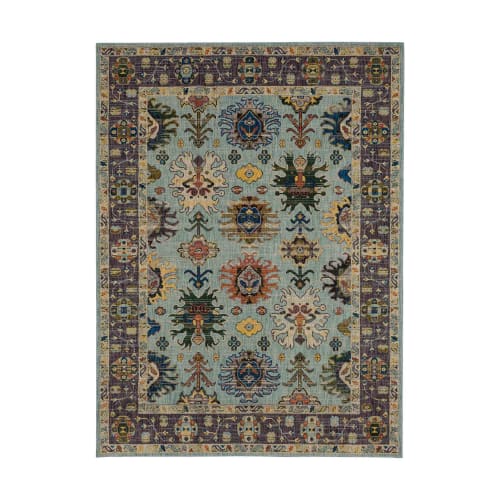 Obsession Blue in Blue 5'3"x7'10" Area Rugs