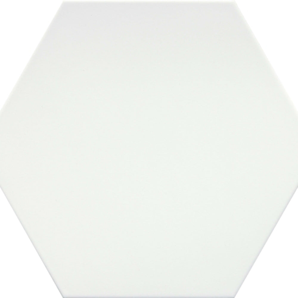 Rhythm in White Hex 11" X 13" Tile