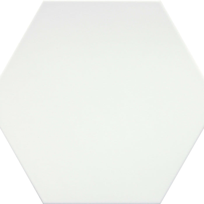 Rhythm in White Hex 11" X 13" Tile