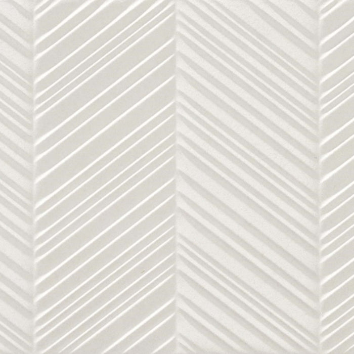 Sparkle in White Chevron 12" X 39" Tile