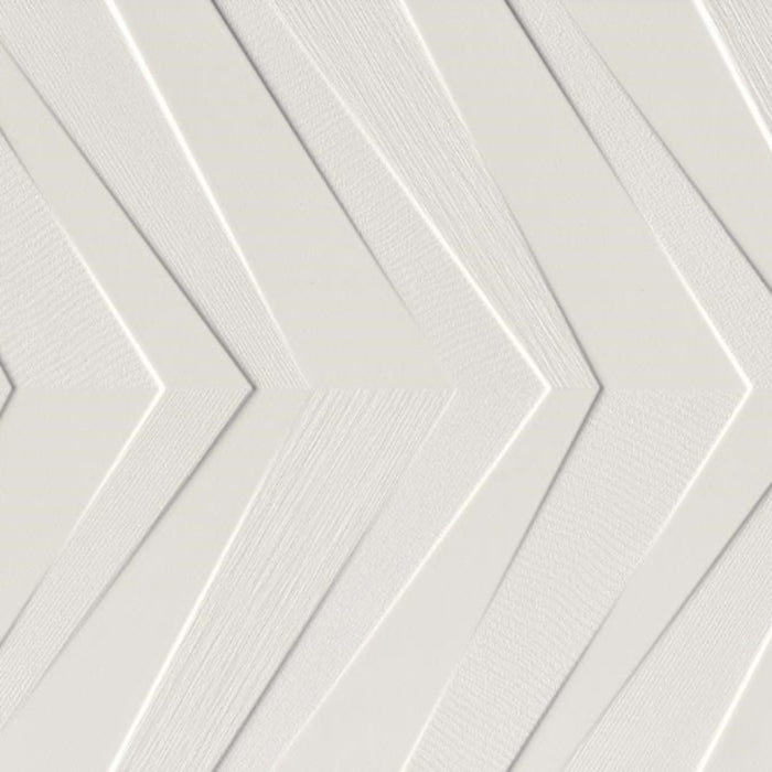 Synergy in White Chevron 16" X 47" Tile