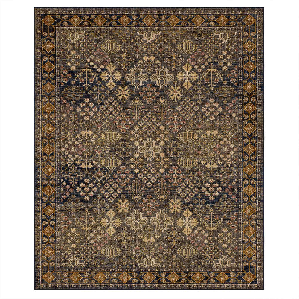 Topkhana Navy in Navy 5'3"x7'10" Area Rugs