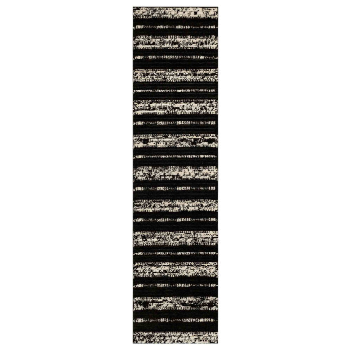 Traverse Lanes Charcoal in Lanes Charcoal 2'X8' Area Rugs