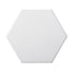 Code in White Hexagon Line 6"x7" Tile