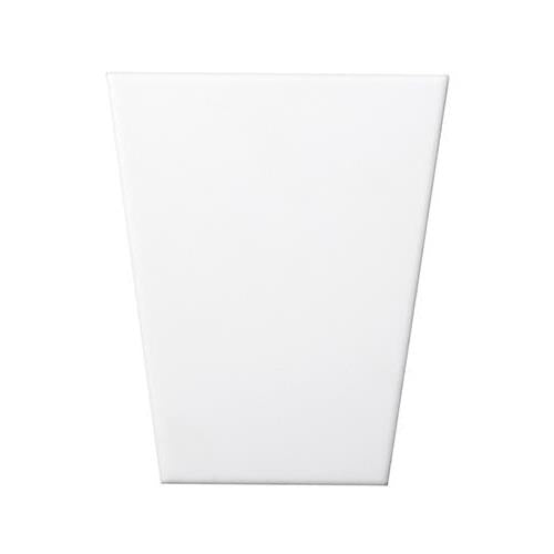 Code in White Wedge Smooth 5"x6" Tile